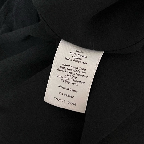 Talbots Womens V Neck Black Midi Dress Size 8 - Picture 5 of 5